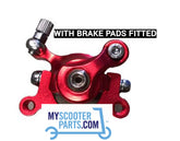 Brake caliper to suit Mercane widewheel pro front brake caliper with pads fitted ready to go.